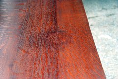 Area of restored stain & indentation, side view.
